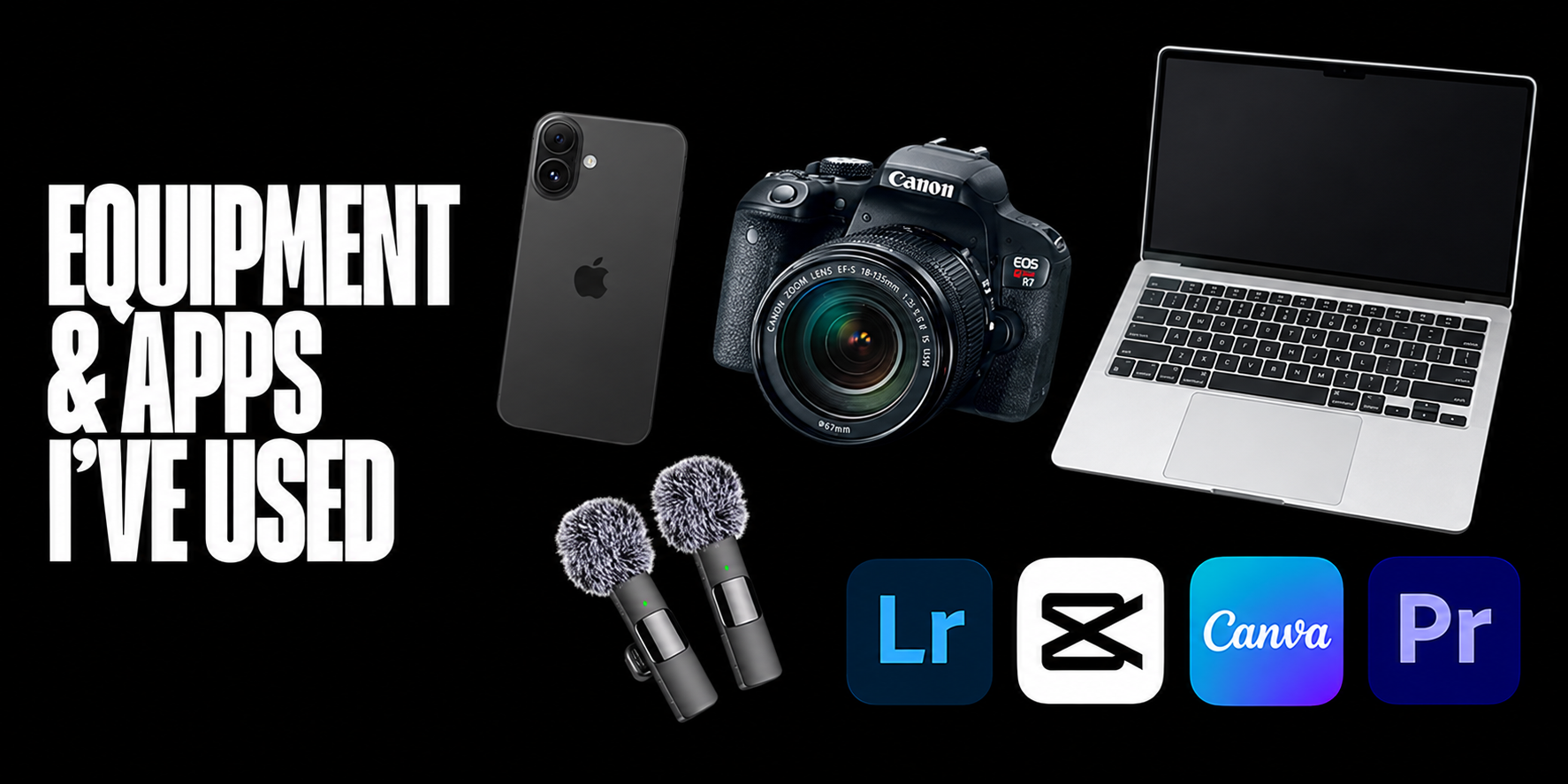Equipment and apps I have used