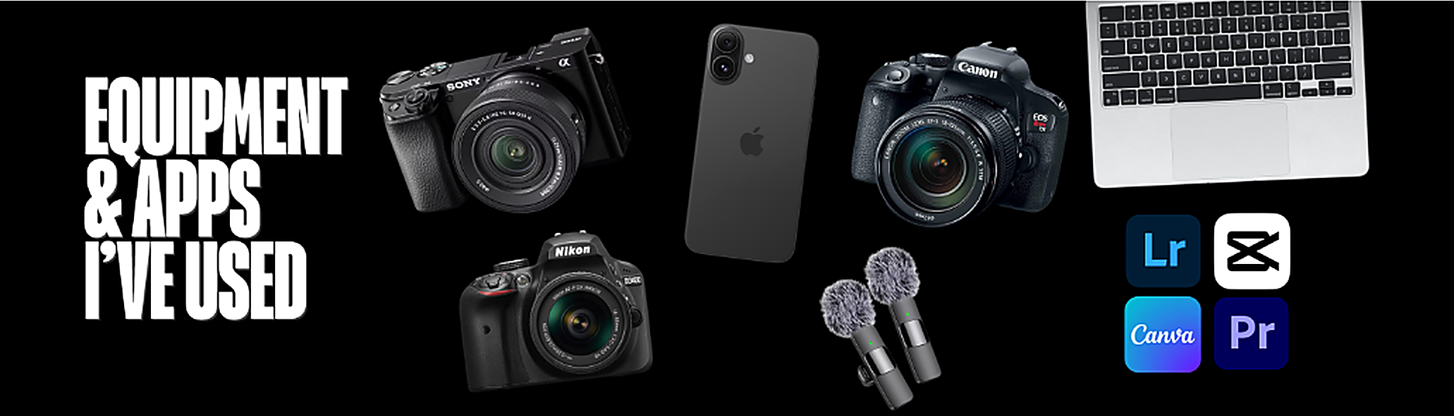 Equipment and apps I have used