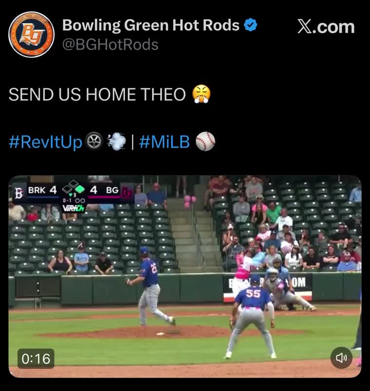 Hot Rods tweet by Evelyn