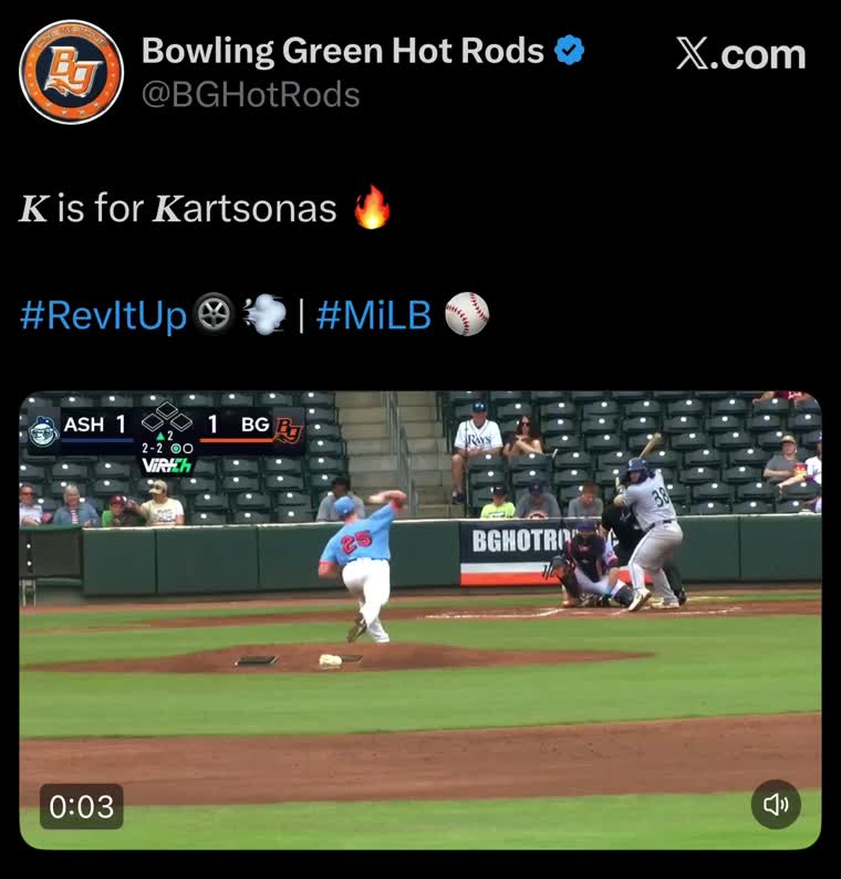 Hot Rods tweet by Evelyn