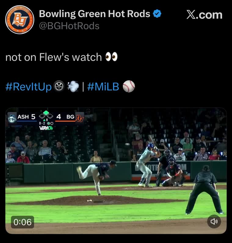 Hot Rods tweet by Evelyn