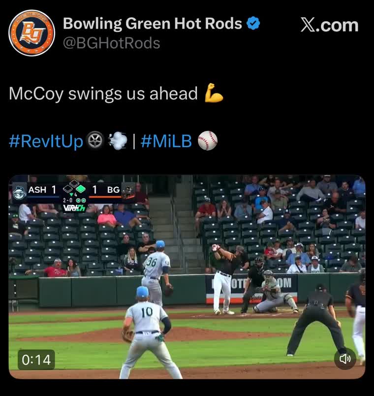 Hot Rods tweet by Evelyn
