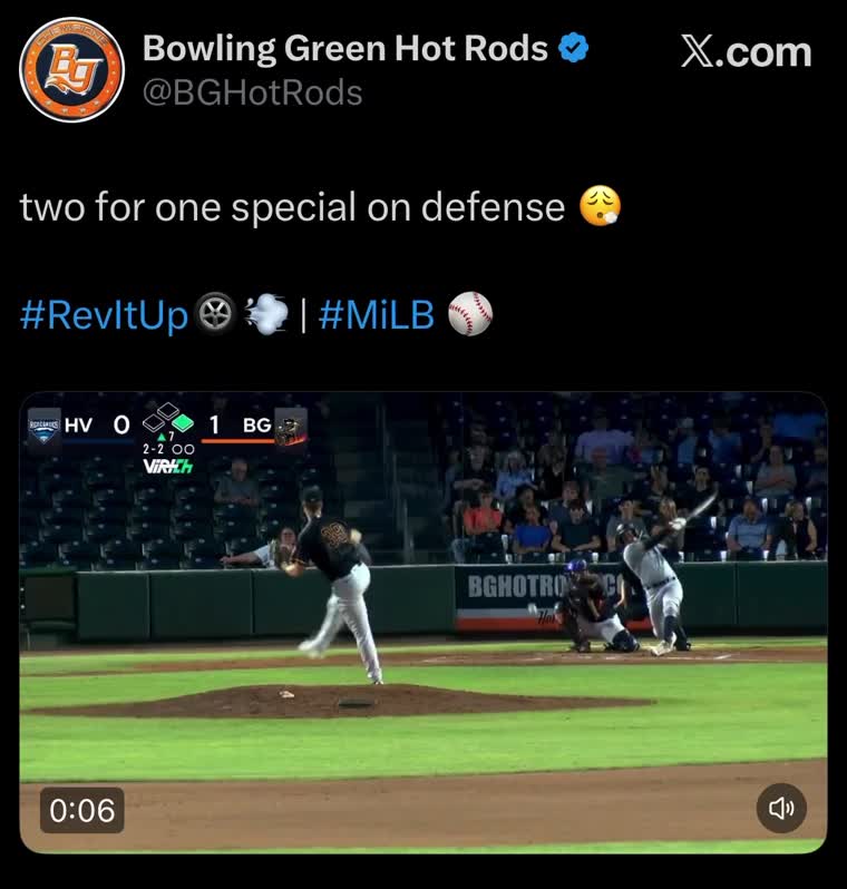Hot Rods tweet by Evelyn