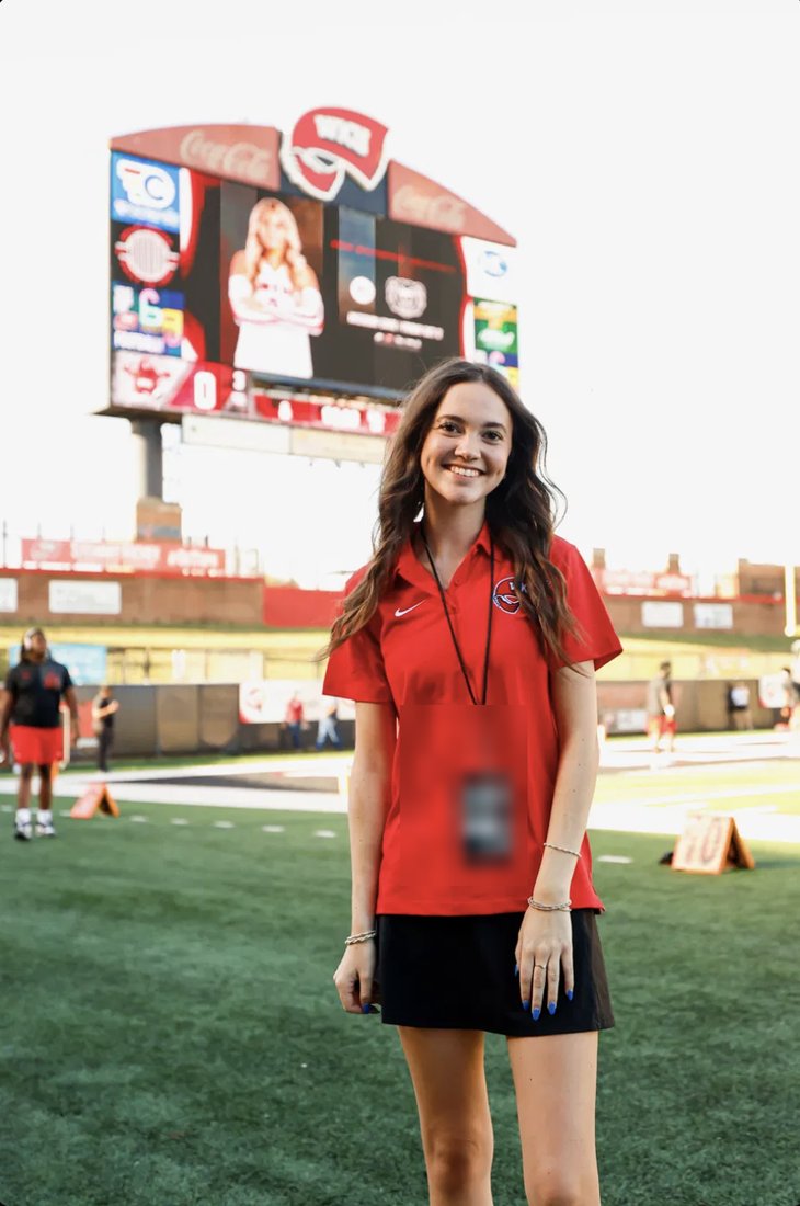 Evelyn on the WKU field